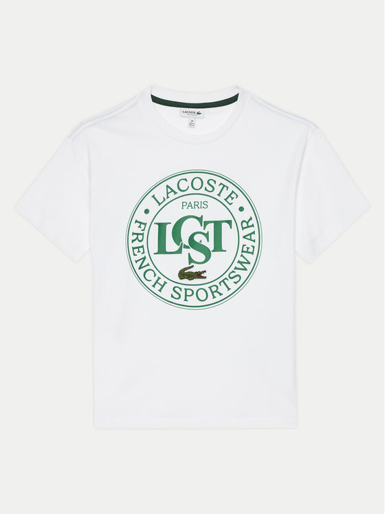 Lacoste Lacoste Tricou TJ2463 Alb Regular Fit