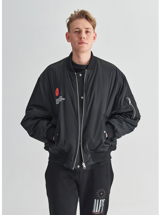 Pako Lorente Pako Lorente Kurtka bomber M22SF-5X-001 Czarny Regular Fit