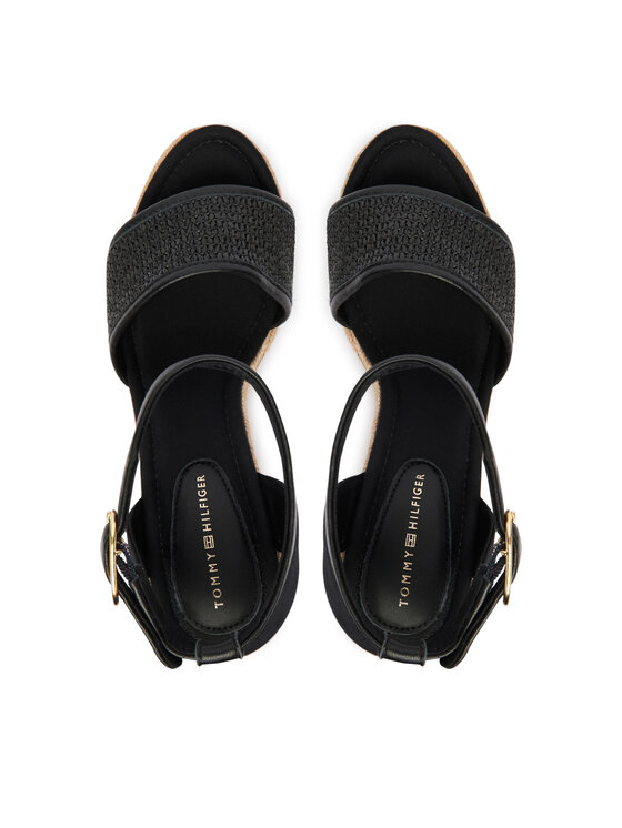 Tommy Hilfiger Tommy Hilfiger Espadrilės High Wedge Espad FW0FW09471 Juoda