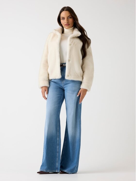 Guess Guess Демісезонна куртка 179847 Білий Classic Fit