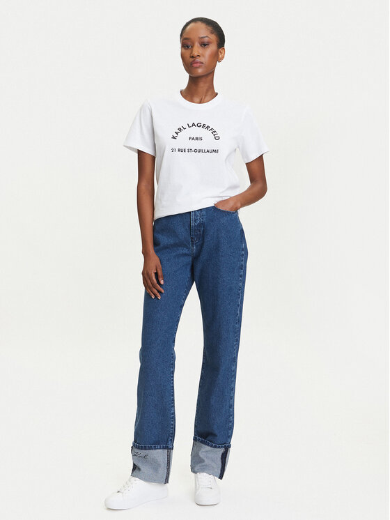 KARL LAGERFELD KARL LAGERFELD Blugi A3W10017 Albastru Straight Fit