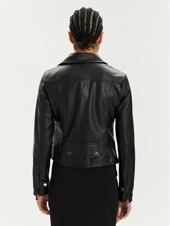 Rinascimento Rinascimento Tehisnahast jope CFC0111704003 Must Regular Fit