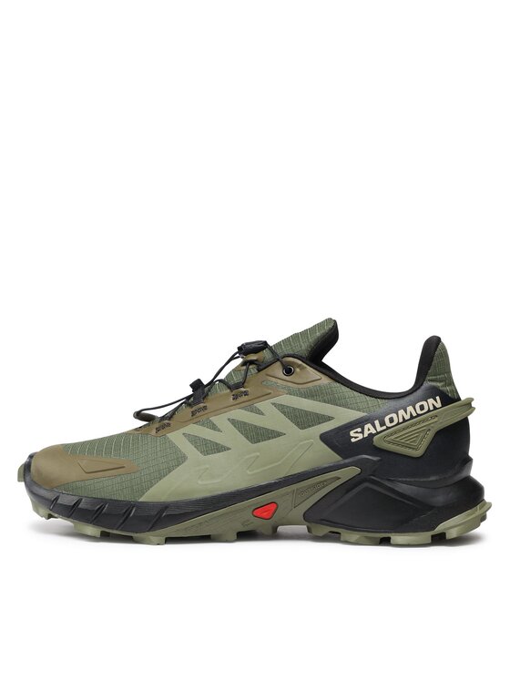 Salomon Salomon Buty do biegania Supercross 4 L47205100 Khaki