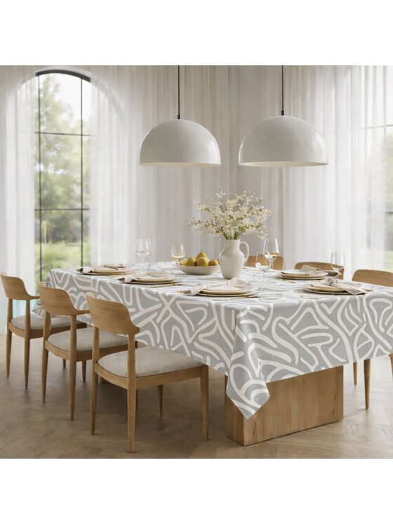 Roseberry Home Roseberry Home Obrus z abstrakcyjnym wzorem Infinity Czerwony
