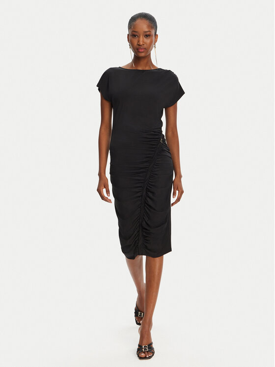 Patrizia Pepe Patrizia Pepe Každodenné šaty 2A2871/J294-K103 Čierna Regular Fit