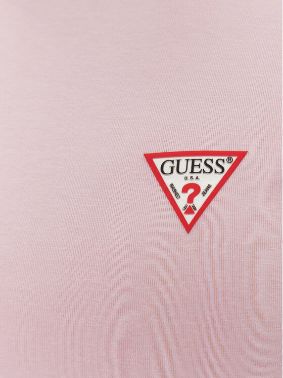 Guess Guess T-krekls W2YI44 J1314 Rozā Slim Fit