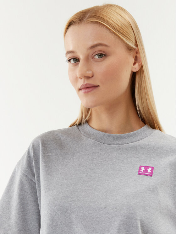 Under Armour T-Shirt Ua W Logo Lc Oversized Hw Ss 1379948 Grau  
