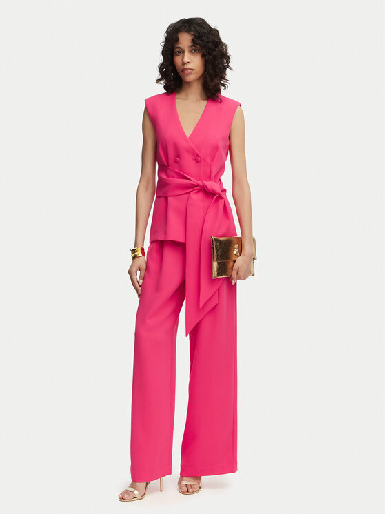 French Connection French Connection Pantaloni di tessuto Tiana 749000 Rosa Regular Fit