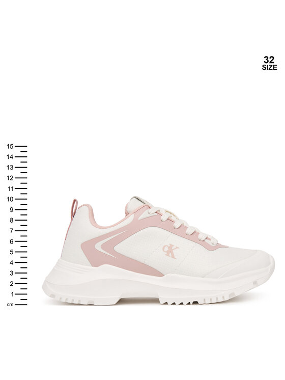 Calvin Klein Calvin Klein Snīkeri Low Cut Lace-Up V3A9-83233-1844 S Balts