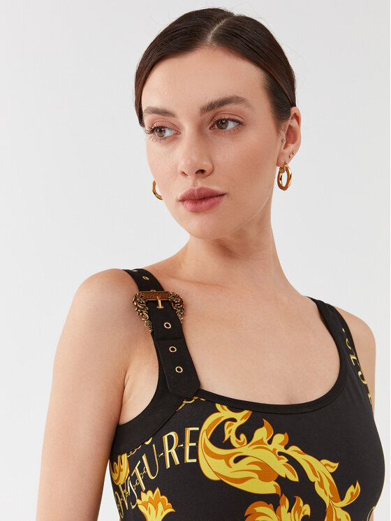 Versace Jeans Couture Versace Jeans Couture Každodenné šaty 75HAO976 Čierna Slim Fit