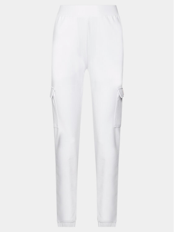 EA7 Emporio Armani EA7 Emporio Armani Spodnie dresowe 3DTP64 TJKWZ 1100 Biały Regular Fit
