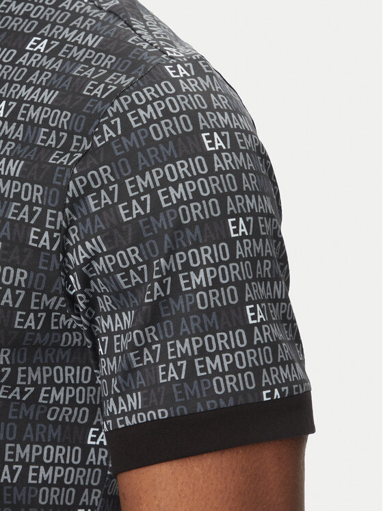 EA7 Emporio Armani EA7 Emporio Armani T-Shirt 7M000208 AF12874 UC001 Czarny Regular Fit