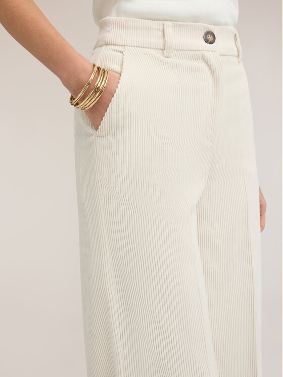 Motivi Motivi Pantaloni di tessuto P07RQ004988N011 Bianco Over Fit