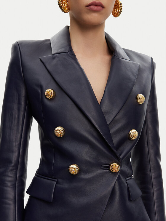 Balmain Balmain Zakó DF0SG185LC62 Sötétkék Regular Fit