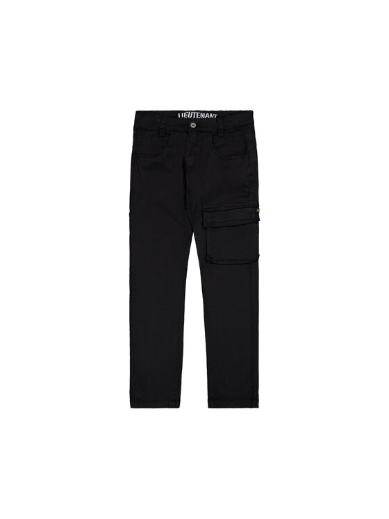 Alpha Industries Alpha Industries Spodnie cargo Lieutenant Pant Czarny Straight Leg