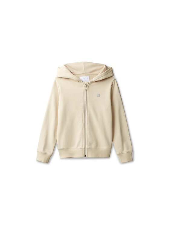 Calvin Klein Jeans Calvin Klein Jeans Felpa Mini Badge LV1CKSJB34 Beige Regular Fit