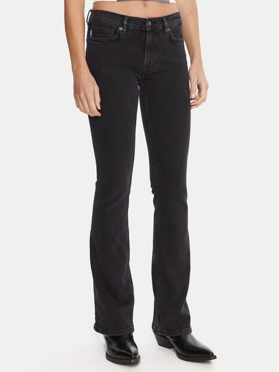 HUGO HUGO Jeans hlače Getti_B 50546332 Črna Flare Fit
