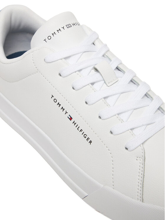 Tommy Hilfiger Tommy Hilfiger Tenisice Th Court Lth Detail Ess FM0FM05367 Bijela