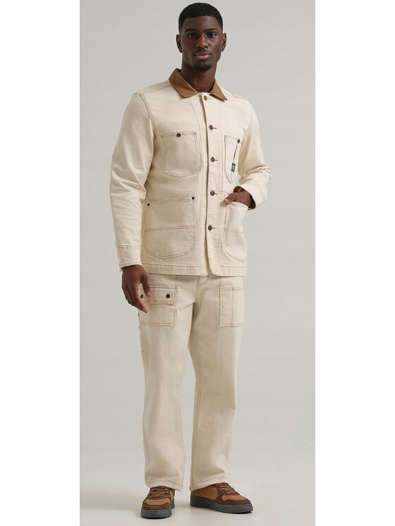 Lee Lee Spodnie materiałowe Loose Straight Carpenter Pant Beżowy Loose Fit