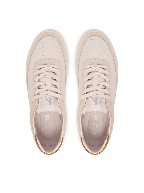 Calvin Klein Calvin Klein Sneakers Basket Lace Up Pro Lth Mix Mg YW0YW01987 Beige
