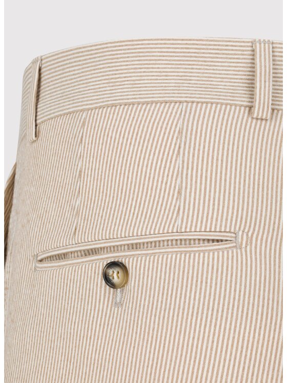 Pako Lorente Pako Lorente Spodnie garniturowe P25SF-6G-024 Beżowy Slim Fit
