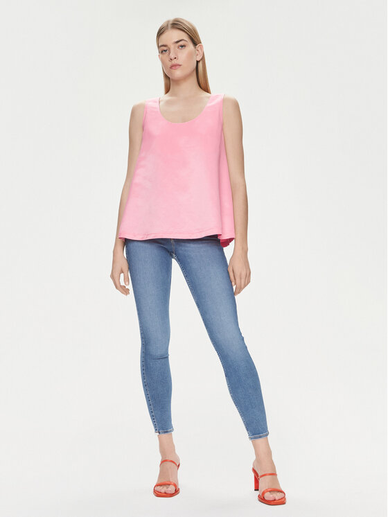 United Colors Of Benetton United Colors Of Benetton Топ 5XONDQ06Z Рожевий Relaxed Fit