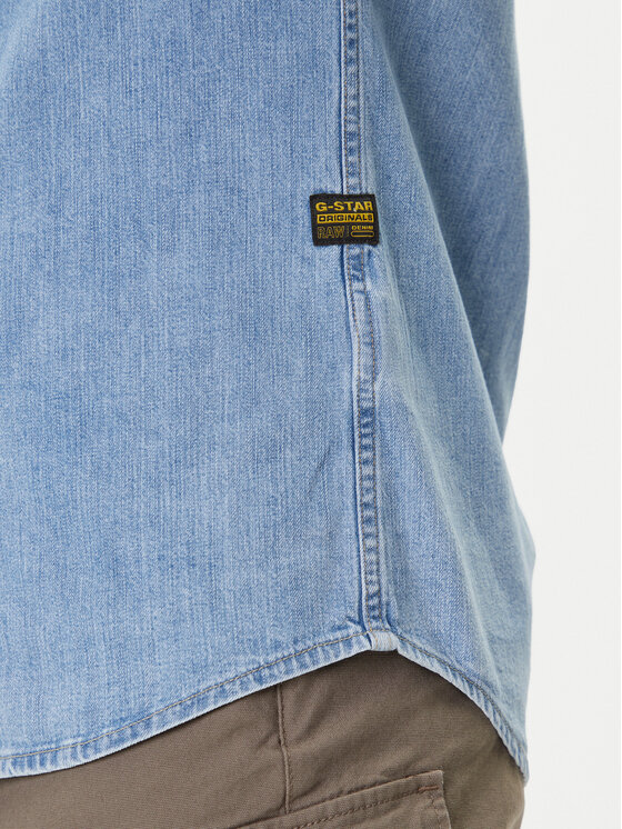 G-Star Raw G-Star Raw Jeans srajca D27681-D252 Svetlo modra Slim Fit