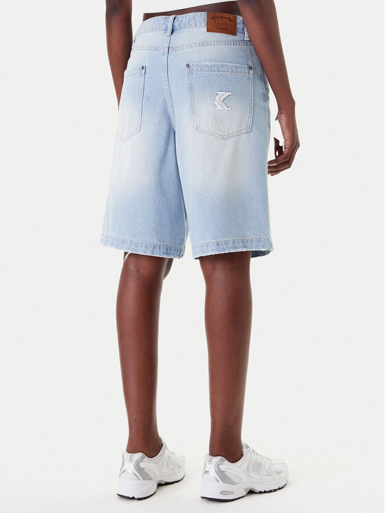 Karl Kani Karl Kani Szorty jeansowe PD00005506 Niebieski Loose Fit