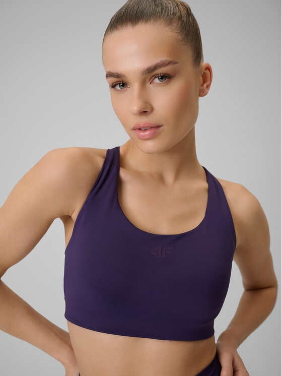 4F 4F Biustonosz sportowy MULTI ACTIVE Fioletowy