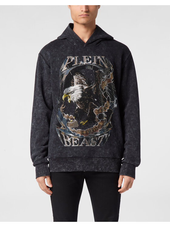 PHILIPP PLEIN PHILIPP PLEIN Bluza 11577 Czarny Regular Fit
