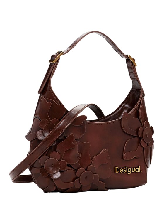 Desigual Desigual Σάκος BAG_REPRISE CHOCO VALENTINE HAITI Καφέ