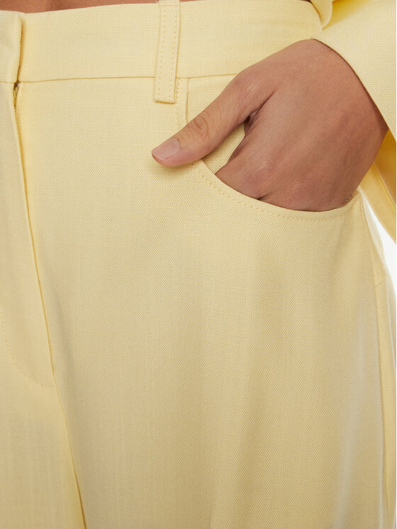 JACQUEMUS JACQUEMUS Hlače 24E241PA003 Žuta Regular Fit