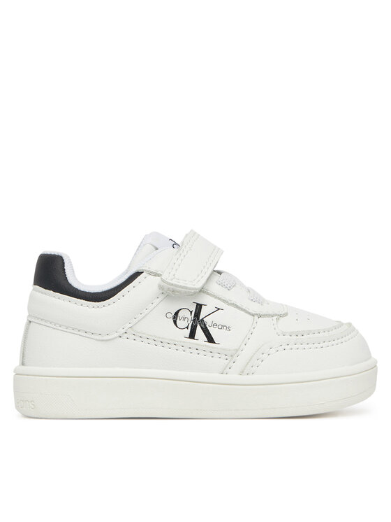 Calvin Klein Jeans Calvin Klein Jeans Сникърси Low Cut Lace-Up/ Velcro Sneaker V1X9-82077-1355 M Бял