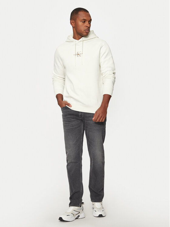 Calvin Klein Jeans Calvin Klein Jeans Majica dugih rukava Monologo J30J325629 Écru Regular Fit