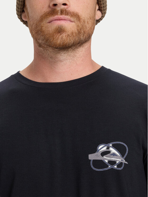 Quiksilver Quiksilver Тениска с дълъг ръкав Coastal Run EQYKT04400 Черен Regular Fit