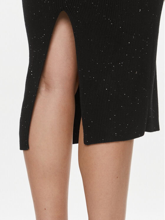 Guess Guess Плетена рокля Celia W4RK60 Z34O0 Черен Slim Fit
