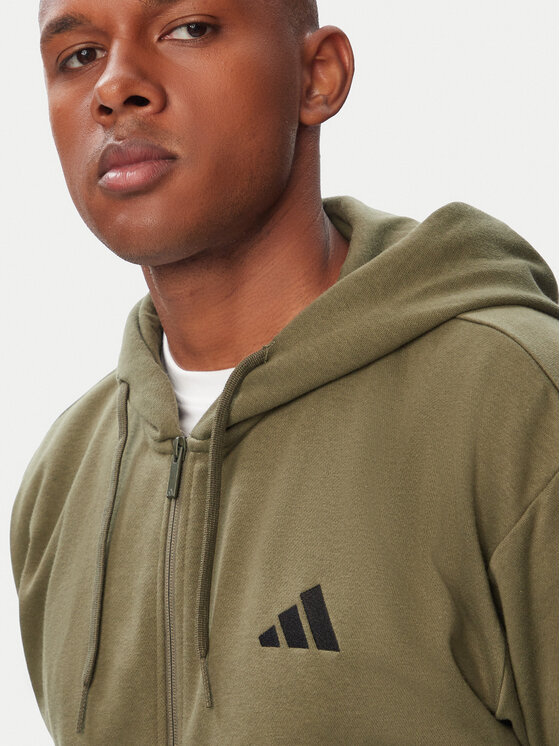 adidas adidas Суитшърт Feelcozy IA6042 Каки Regular Fit