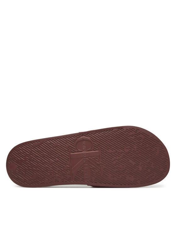 Calvin Klein Jeans Calvin Klein Jeans Nazouváky Slide Hf Mono Cv YM0YM01282 Hnědá