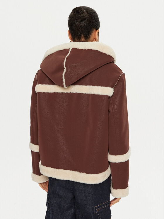 Liu Jo Liu Jo Cappotto in shearling TF4140 E0903 Marrone Regular Fit