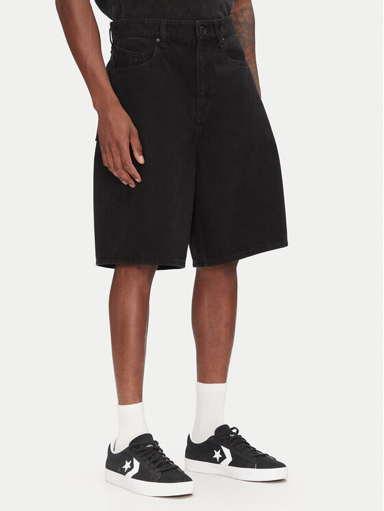 Volcom Džínsové šortky Billow A2012200 Čierna Relaxed Fit