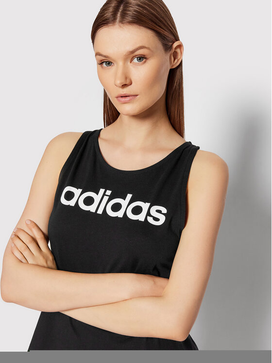adidas adidas Felső Essentials Logo GL0566 Fekete Regular Fit