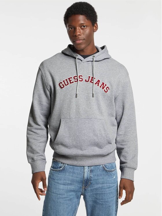Guess Jeans Guess Jeans Bluza 170247 Szary Classic Fit