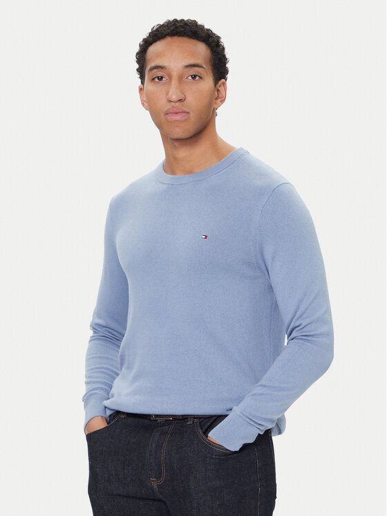 Tommy Hilfiger Tommy Hilfiger Pulover Essential Ssnl MW0MW39999 Albastru Regular Fit