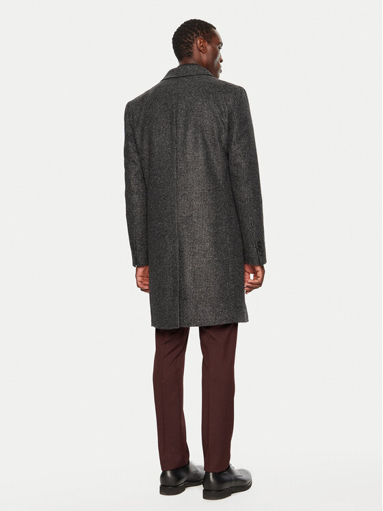 BOSS Boss Prechodný kabát H-Hyde 50528132 Čierna Slim Fit