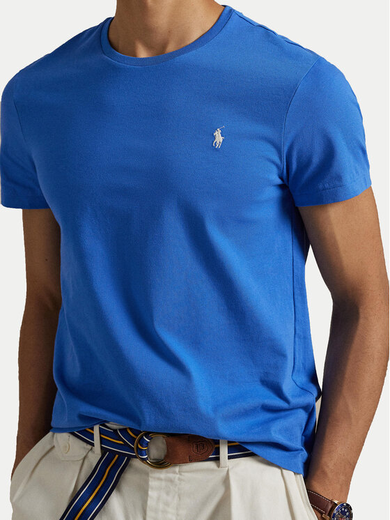 Polo Ralph Lauren Polo Ralph Lauren Tričko 710671438411 Modrá Slim Fit