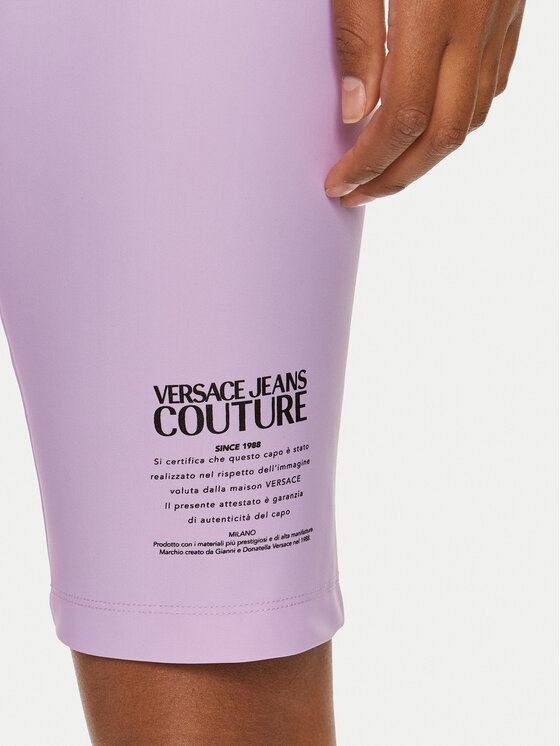 Versace Jeans Couture Versace Jeans Couture Biciklističke hlače 76HAC1A6 Ljubičasta Skinny Fit