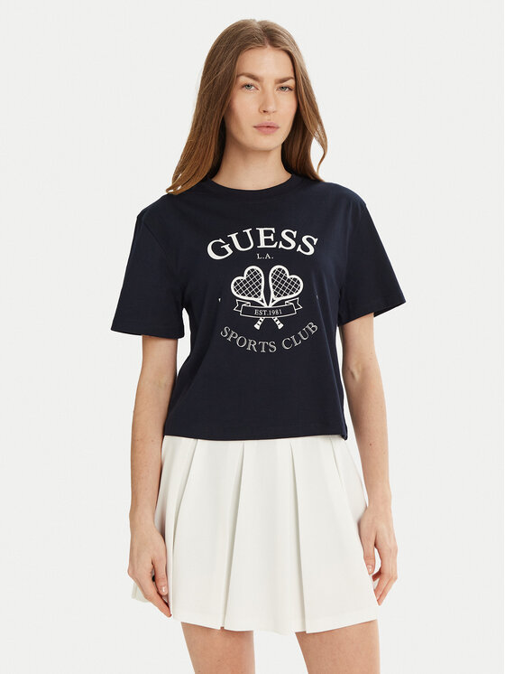 Guess Guess T-Shirt V5GI04 I3Z14 Tmavomodrá Regular Fit