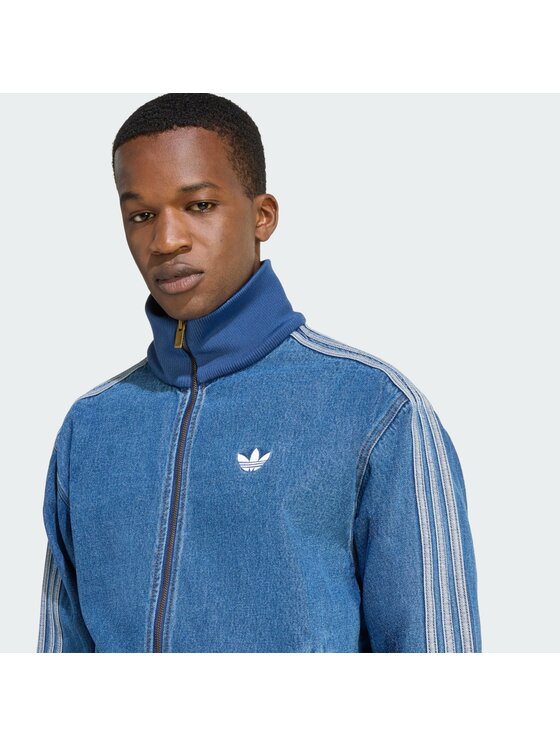 adidas adidas Світшот adicolor Denim Firebird KD1517 Голубий Loose Fit
