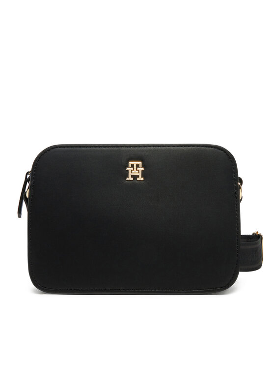 Tommy Hilfiger Tommy Hilfiger Käekott Th Logotape Camera Bag AW0AW17229 Must