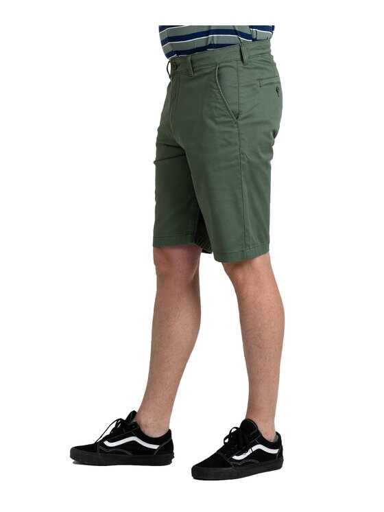 Lee Lee Pantaloncini di tessuto Regular Chino Short Verde Slim Fit